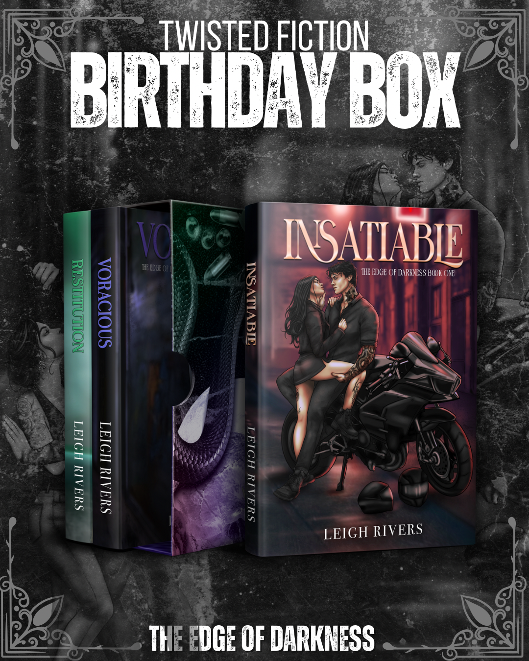 SIGNED: Birthday Box Year 2: The Edge Of Darkness Trilogy - Leigh Rivers